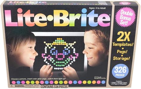 Create glowing masterpieces with the 326-piece Lite Brite magic screen advanced set